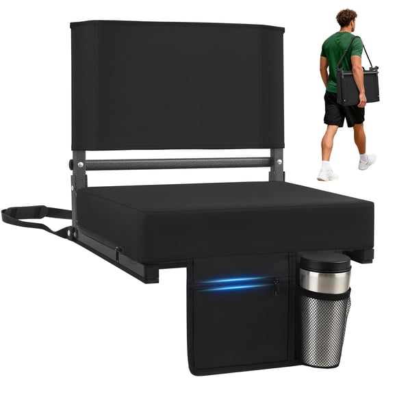 Silla Sekey para Estadio Portátil Acolchonada con Respaldo