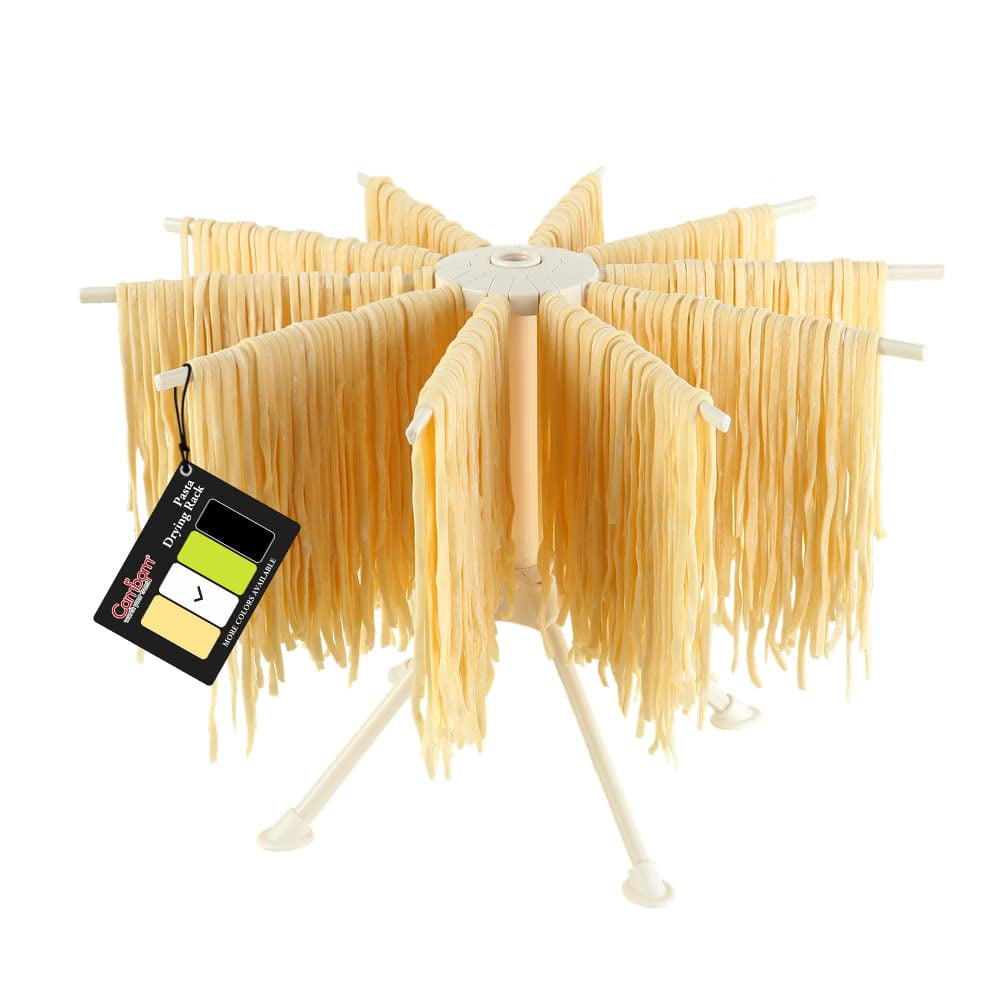 Estante Para Secar Pasta Cambom, Plegable, De Plástico, Con 10 Asas De Barra