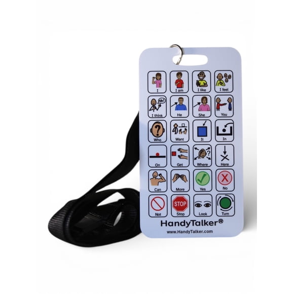 Tarjeta de Comunicación HandyTalker Escolar AAC Impermeable 8x14cm