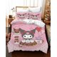 thumbnail image 2 of Cartoo-n Bunn-y 3-Piece Bed- Set Warm- and- Comfort Kawaii Bedd-ing Set C-ute Soft Microfib-er Bedc-loths for -Boys Girls Kids -Twin, 2 of 5