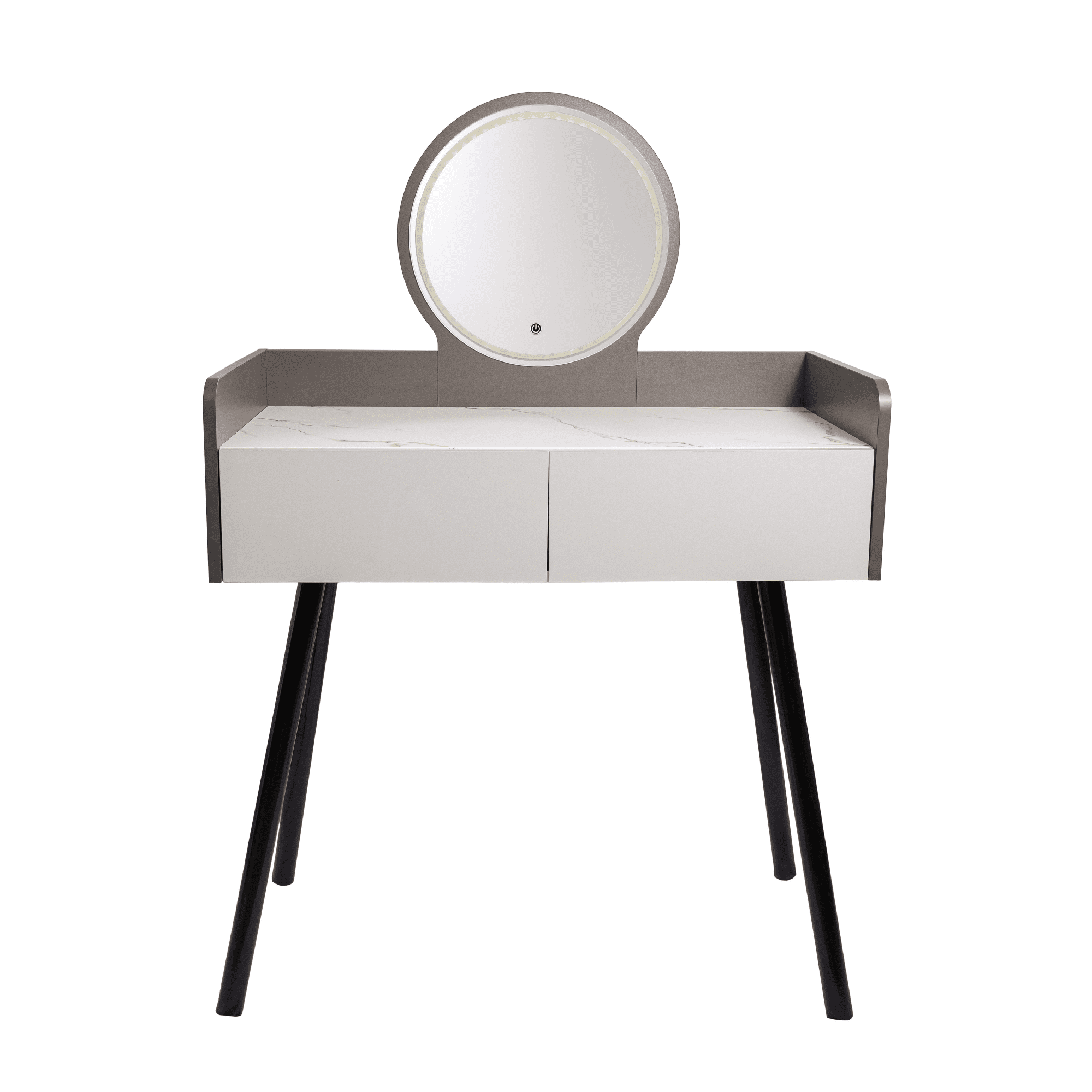 Castellaro - Tocador Maquillaje Madera + Espejo Luz Led Eloisa