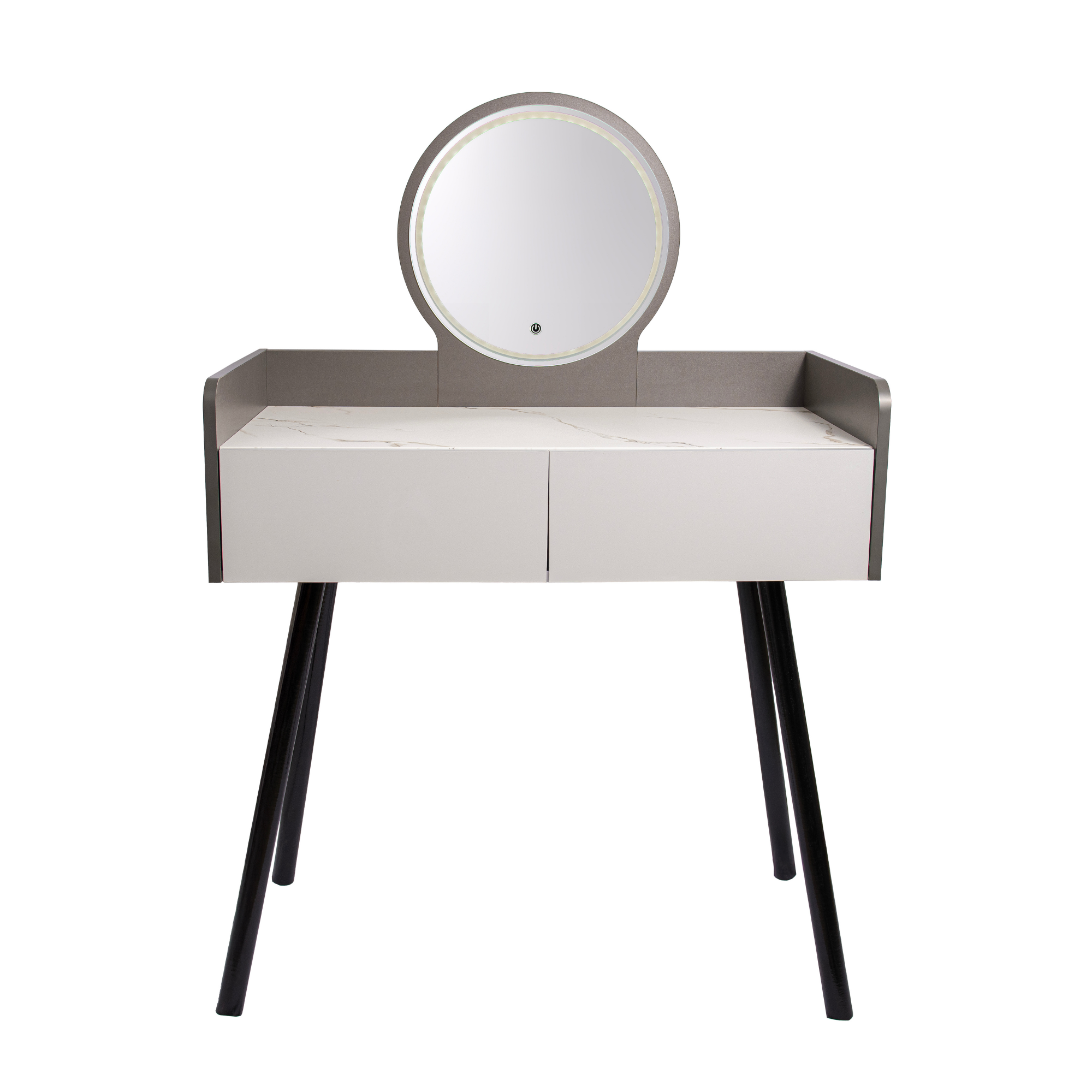 Castellaro - Tocador Maquillaje Madera + Espejo Luz Led Eloisa