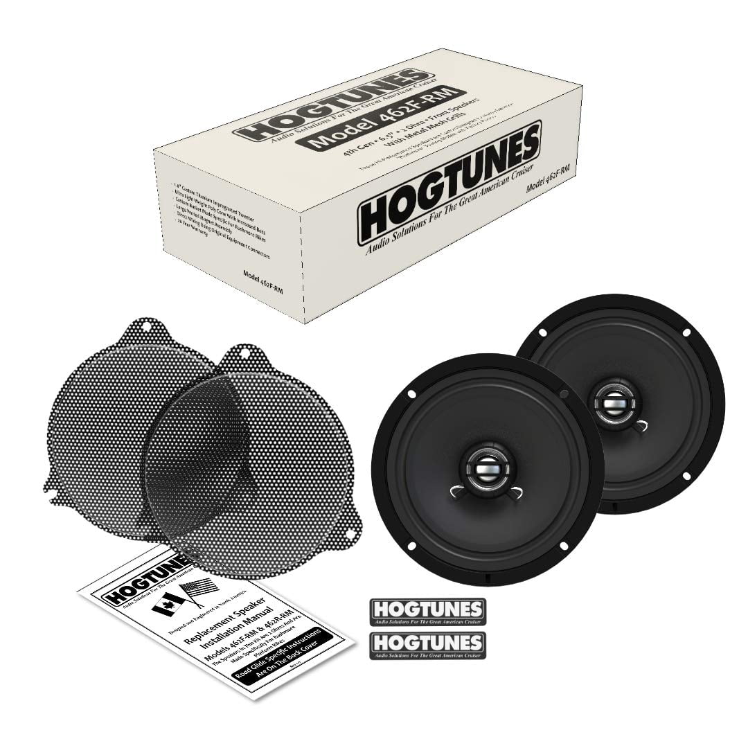 Parlantes Hogtunes 462f-rm 6.5" Delanteros Con Rejillas Metálicas