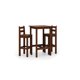 thumbnail image 3 of Juego Comedor De Madera Alto Bar 2 Sillas Chocolate, 3 of 7