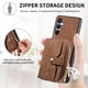 thumbnail image 3 of Funda Tipo Cartera con Correa Cruzada para Samsung Galaxy A16 Protección Contra Golpes Marrón, 3 of 5