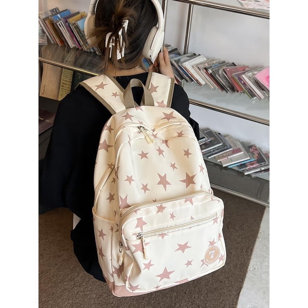Multifinonal Travel Backpack 2024 Women's Waterproof School Bags Fashion Star Book Bag Mochilas Escolares