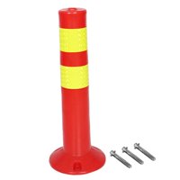 Magideal - Poste De Bolardo Seguro, Poste De Barrera De Estacionamiento, Poste De Advertencia, Señales Seguras, Bolardo De Tráfico De Tubería Reflectante Para Estilo B 45Cm