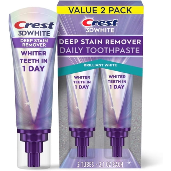Pasta Dental Crest 3DWhite Removedor Manchas Brilliant White