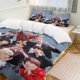 thumbnail image 2 of Stray Kids Bedding Set Duvet Cover Comfortable and Lightweight Cartoon Bedding 3 Piece Bed Set, 2 of 5