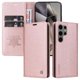 thumbnail image 5 of Funda Billetera de Cuero para Samsung Galaxy S25 Ultra con Tarjetero y Soporte - Tapa Magnética Rosa, 5 of 6
