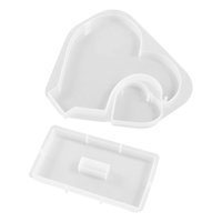 Magideal - Marco De Fotos Modelo De Silicona, Fundición De Resina, Manualidades Hechas A Mano, Marco De Fotos Artístico Para Cumpleaños, Boda, Fiesta, Día De La Conjunto Combinado