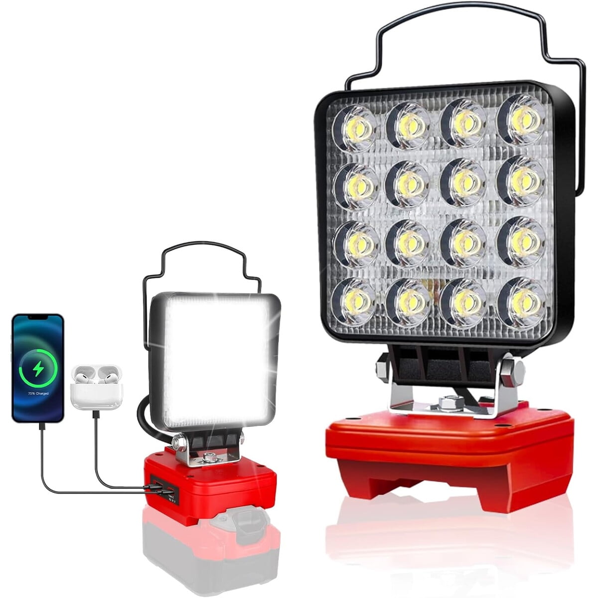 Luz Led Inalámbrica Edtran 48w Para Craftsman V20 6800lm