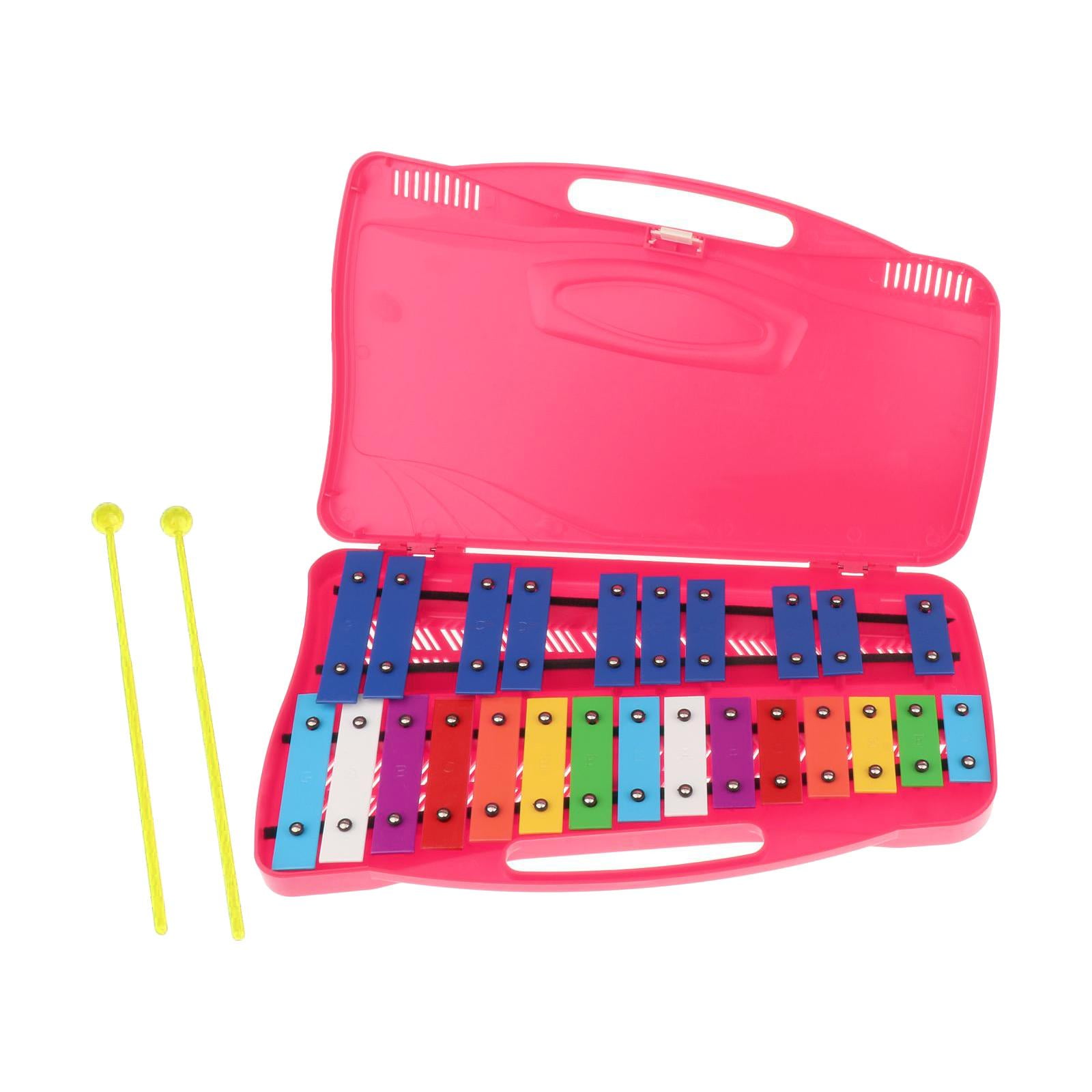Magideal - Xilófono Profesional De 25 Notas Para Instrumentos De Percusión De En Edad Preescolar , Rosado