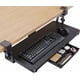 thumbnail image 1 of Bandeja para teclado HUANUO, grande, para debajo del escritorio, con soporte en C, negra, 1 of 7