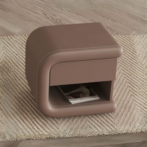 Santú Home & Deco - Velador Mocha Mousse Izquierdo Ecocuero