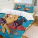 thumbnail image 1 of Blue Girl Coraline Comforter Set Soft 3 Pcs Twin Bedding Sets Thicken for All Season, 1 of 5