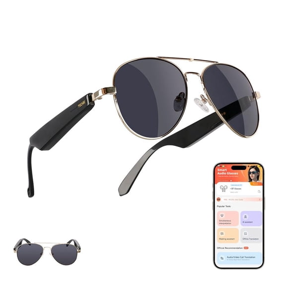 Gafas inteligentes Techie TOGS2001 con Bluetooth y traducción con IA