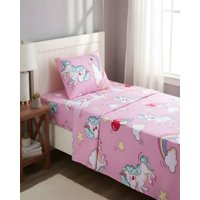 Casa Sol - Juego De Sabanas De Verano Unicornio Niña Infantil Plaza Y Media Mas 1 Almohada