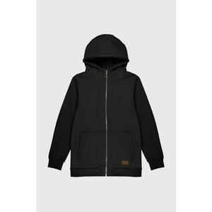 Polerón Zipper Classic Negro Hombre Falcone