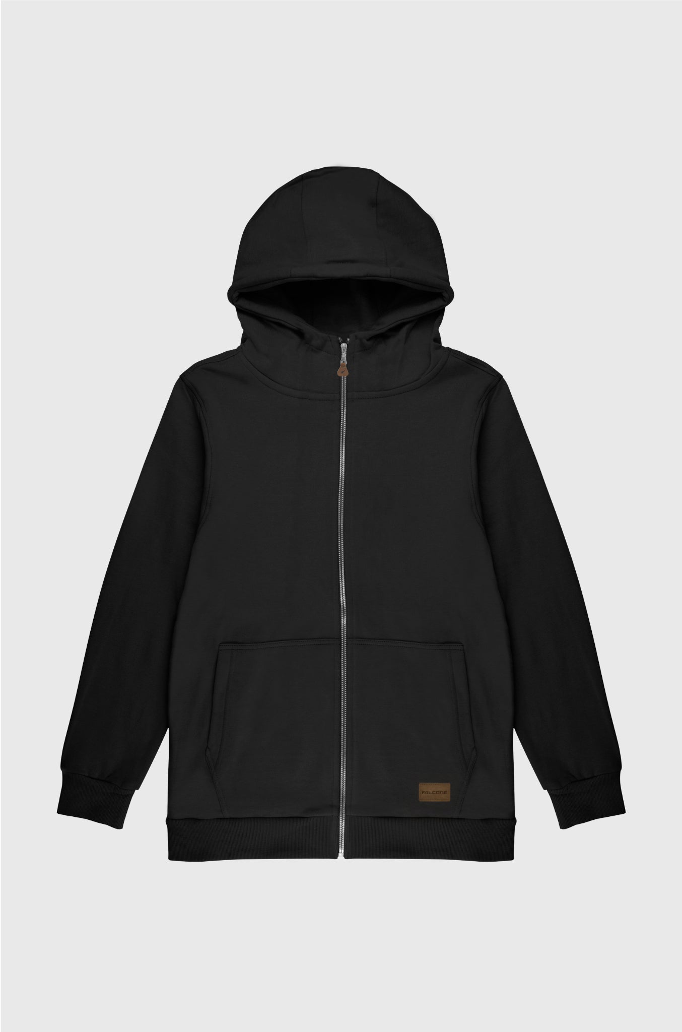 Polerón Zipper Classic Negro Hombre Falcone