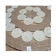 thumbnail image 2 of Alfombra Redonda De Yute tejida alfombra natural 120cm hogar, 2 of 2