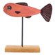 thumbnail image 2 of Adorno De Peces De Madera Adorno De Decoración Con Forma De Pez De Navidad Para Decoración De Escritorio Rojo, 2 of 5