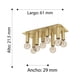 thumbnail image 2 of Lampara De Techo Dorado E27 Marzeno 8x40w Eglo 39959, 2 of 5