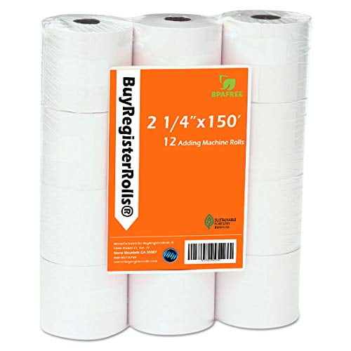 Rollos de papel con cinta adhesiva BuyRegister Rolls de 2,25 x 45,72 m