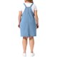 thumbnail image 3 of Agnes Orinda Vestido de Mezclilla con Tirantes Ajustables para Mujer Talla Grande, Estilo Escolar Universitario, Verano Casual, Midi con Bolsillos 1X Azul Claro, 3 of 6