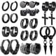 thumbnail image 4 of 11 pairs Stylish Stainless Steel Huggie Earrings Set - Perfect for Parties and Birthdays, 4 of 4