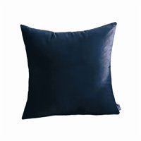 Genérico - Funda Para Cojín Velvet Terciopelo Liso En Variedad De Colores - Azul Marino