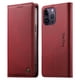 thumbnail image 1 of Funda Billetera de Cuero para [iPhone 16 Pro], Bloqueo RFID, Tarjetas y Soporte Rojo, 1 of 5
