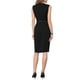 thumbnail image 3 of INSPIRE CHIC Vestido de Funeral sin Mangas para Mujer 2026 Vestido de Oficina con Cuello en V y Cinturón 2XL Negro, 3 of 5