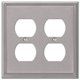 thumbnail image 1 of Plato de pared AMERELLE 77DDBN moderno de níquel cepillado, 12 x 12 cm, 1 of 4