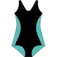 Samia - Traje De Baño Verde Con Espalda Tipo Nadador S