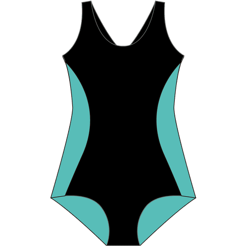 Samia - Traje De Baño Verde Con Espalda Tipo Nadador M