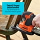 thumbnail image 4 of Detalle de la lijadora BLACK+DECKER BDEMS600, 1,2 A, 16.000 OPM, con cable, 4 of 6