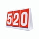 thumbnail image 2 of Flip Scoreboard Tabla Portátil Score Flipper Para Bádminton Voleibol Fútbol Rojo, 2 of 3