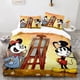 thumbnail image 1 of Mickey Minnie Mouse Quilt Cover Set Children Kids Bedroom Bedding Set Girls Double Twin King Home Textiles Gift Duvet Cover Set Bed Sheets, 1 of 5