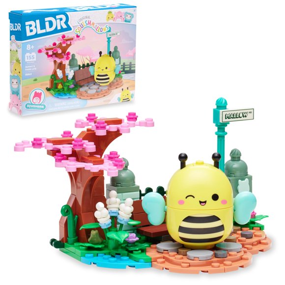Set de construcción BLDR Sunny’s Park Life Squishmallows, 155 piezas
