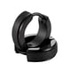 thumbnail image 2 of Pendientes De Aro De Acero Inoxidable 316L Para Mujer, Para Hombre, Piercings De Oreja Huggie, Color Negro, 2 of 4