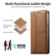thumbnail image 3 of Funda tipo cartera con bloqueo RFID para Xiaomi 15T cubierta magnética de cuero con tapa y soporte Marrón, 3 of 6