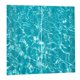 thumbnail image 3 of 2 Unidades / Paneles Decorativos Ondas Azules Impreso Digital Cortina Impermeable Drapeado, 3 of 5