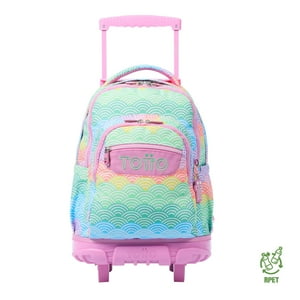 Totto - Mochila Escolar Con Ruedas Bomper Renglon Coloral