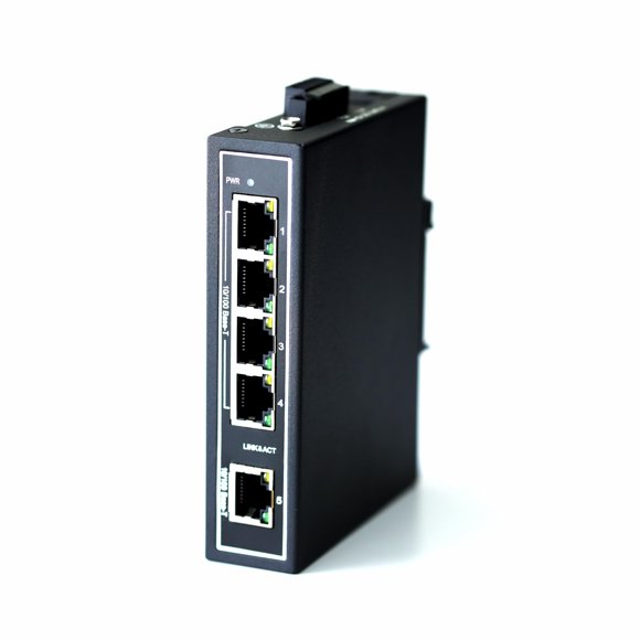 Conmutador Ethernet industrial WIWAV WDH-5ET-DC 10/100 Mbps