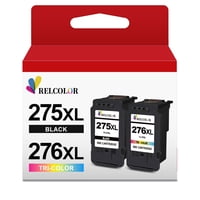 Cartucho De Tinta De Repuesto Relcolor Para Canon 275Xl 276Xl, Paquete De 2