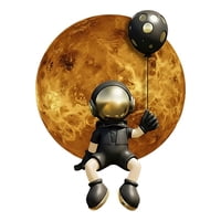 Genérico - Decoración Pared Cuadro Led Decorativo Hogar Astronauta Jhn