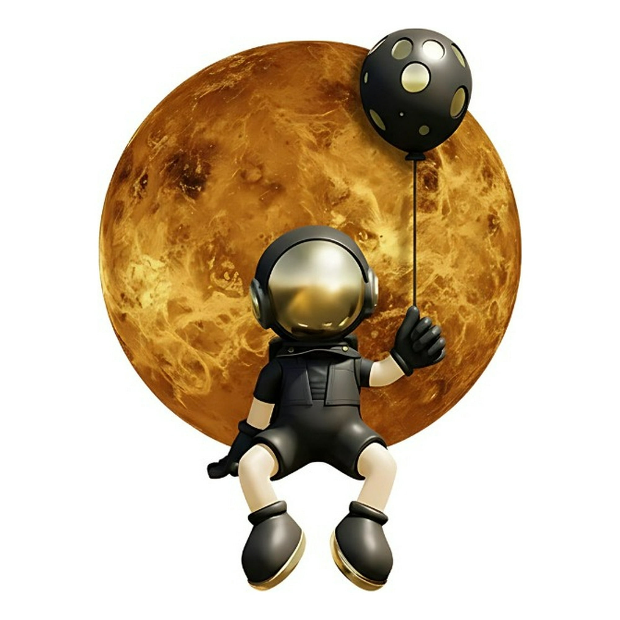 Genérico - Decoración Pared Cuadro Led Decorativo Hogar Astronauta Jhn