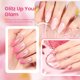 thumbnail image 5 of Esmalte de uñas en gel con forma de escarabajos con purpurina rosa ojo de gato con imán, 20 unidades, 5 of 7