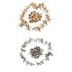 thumbnail image 4 of 40pcs oro plata 13 mm estrella remaches pernos prisioneros para zapatos de bolsa de cuero Craft, 4 of 5